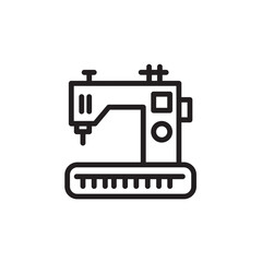 Machine Over Sewing Outline Icon