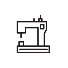 Machine Sewing Craft Outline Icon