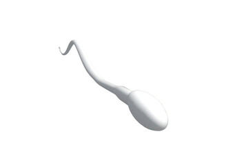 Digitally generated image of sperm cell