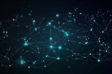 abstract line connection technology network background, computer