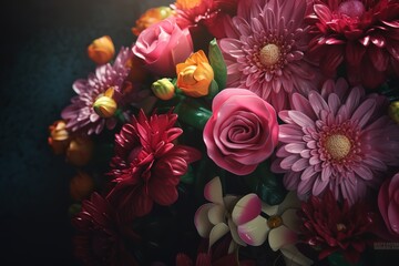 Celebratory Mother's Day flowers background