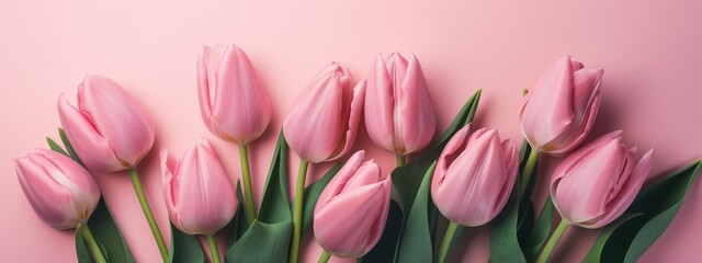 Pink on pink tulip bouquet for Mother's Day celebration