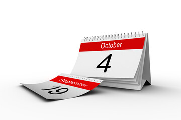 4th October on calendar