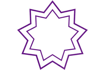 Geometric star shape