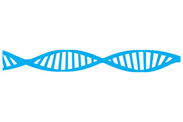 Digitally generated image of blue DNA