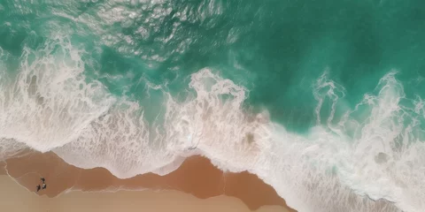  Tropical beach and sea waves captured by drone © Fernando