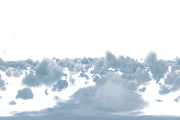 Digitally generated image of cloudscape