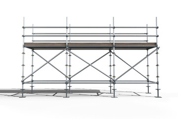 Digital composite image of scaffoldings