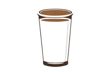 glass of milk  transparent background PNG
