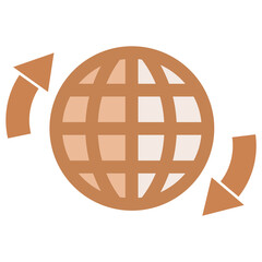 Digital image of  icon with arrows