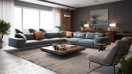 Fototapeta premium Modern Ideas for Interior Living Room Design