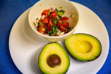 Pico De Gallo and Ripe Avocado