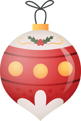 Christmas bauble icon