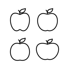 Apple icon vector illustration. Apple sign and symbols for web design.