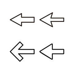 Arrow icon vector illustration. Arrow sign and symbol for web design.