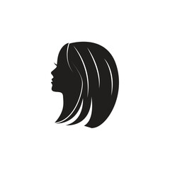 Woman hair logo icon