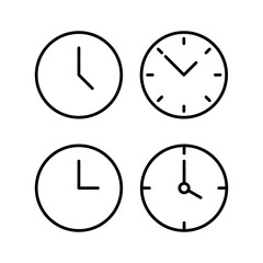 Clock icon vector illustration. Time sign and symbol. watch icon