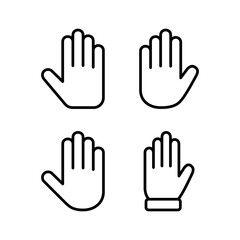 Fototapeta premium Hand icon vector illustration. hand sign and symbol. hand gesture