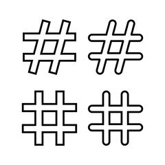 Hashtag icon vector illustration. hashtag sign and symbol