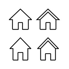 Home icon vector illustration. House sign and symbol
