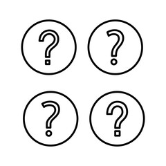 Question icon vector illustration. question mark sign and symbol