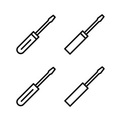 Screwdriver icon vector illustration. tools sign and symbol