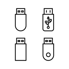 Usb icon vector illustration. Flash disk sign and symbol. flash drive sign.