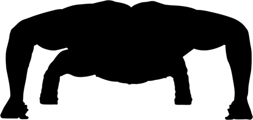 Exercising over white background