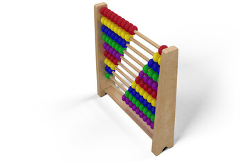 Graphic image of wooden abacus