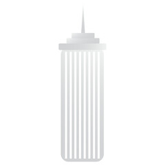 Digitally generated image of skyscraper