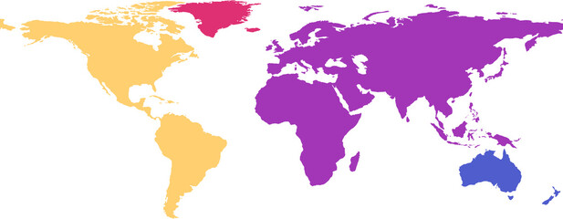 Digitally generated image of world map