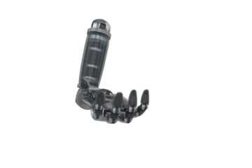 Deurstickers Digital composite image of robotic hand © vectorfusionart