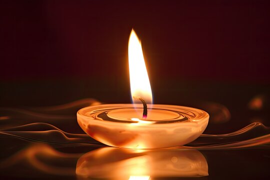 image of a candle flame, which represents inner peace and stillness, to create a calming and meditation 