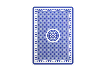 Computer graphic image of blue playing card