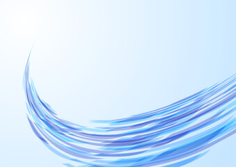 青のテクノロジーウェーブ