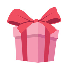 pink gift box present