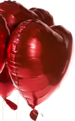 Keuken foto achterwand Red heart shape balloons © vectorfusionart