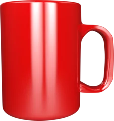 Deurstickers Close up of red mug © vectorfusionart