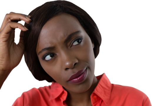 Close up of confused young woman - Powered by Adobe