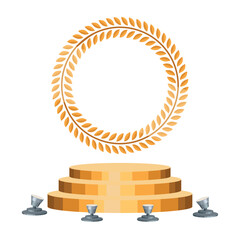 laurel wreath with lights award