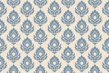 Ethnic pattern. Bandana Print. Silk neck scarf or kerchief. Design for Saree, Patola, Sari, Dupatta, textile. Tile patterns. Aztec style. Floral vintage. Bohemian Indian motif style. Clothing. Vector.