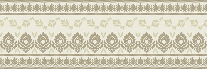 Ethnic pattern. Bandana Print. Silk neck scarf or kerchief. Design for Saree, Patola, Sari, Dupatta, textile. Tile patterns. Aztec style. Floral vintage. Bohemian Indian motif style. Clothing. Vector.