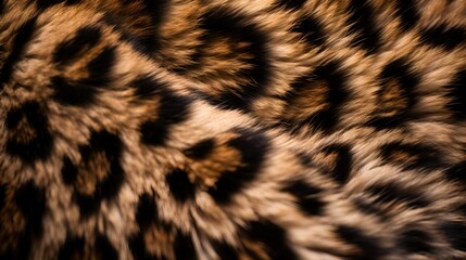 Closeup of leopard fur