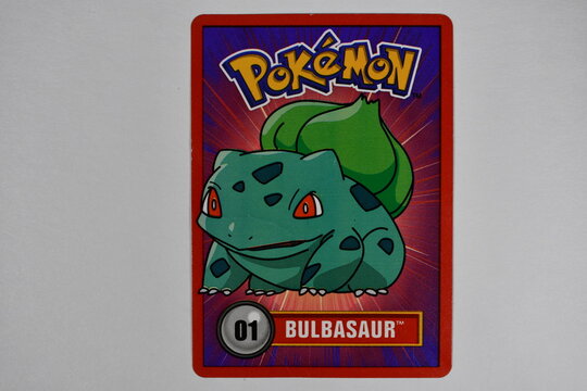 Pokemon trading card game, Bulbasaur.