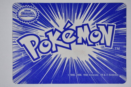 Pokemon trading card game, Classic logo card.