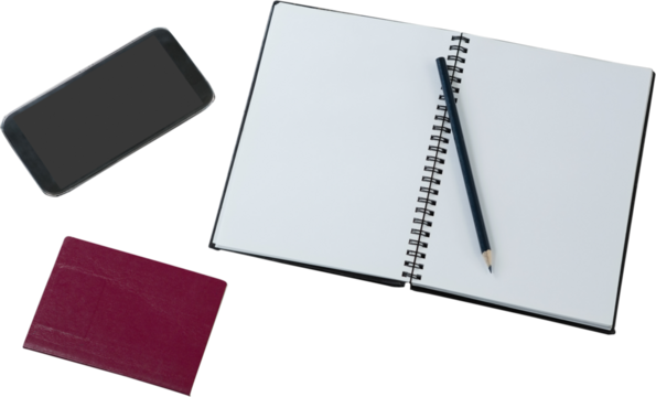 Diary and mobile phone