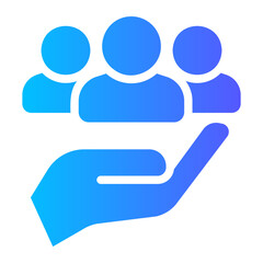 social responsibility gradient icon