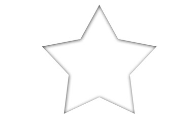 Star shape on white background