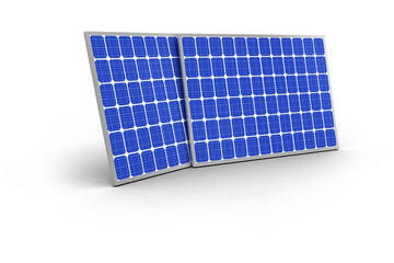 Digitally generated image of 3d solar equipment