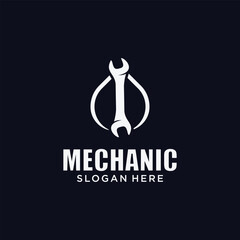 Mechanical technology logo, gear and piston combination logo symbol. engine parts